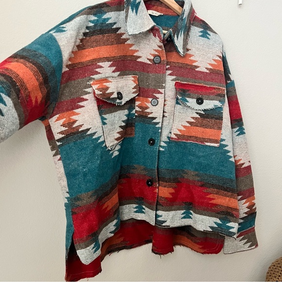 LA MIEL Multicolor Patterned Jacket - Picture 2 of 6